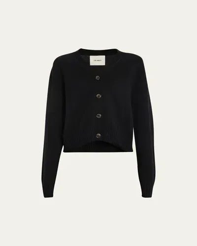 Lisa Yang Buttoned Cashmere Cardigan In Black