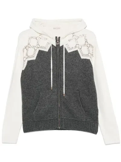 Liu •jo Hooded Sweater In Grey