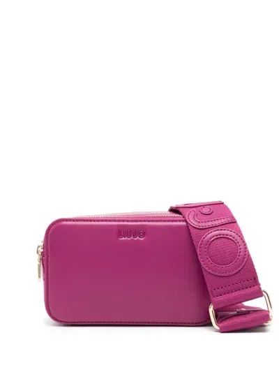 Liu •jo Logo-lettering Crossbody Bag In Pink