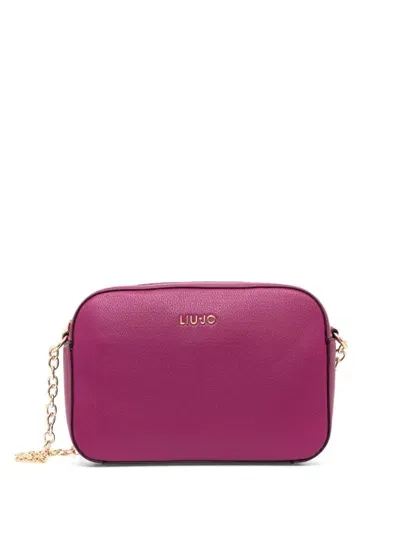 Liu •jo Logo-lettering Crossbody Bag In Pink