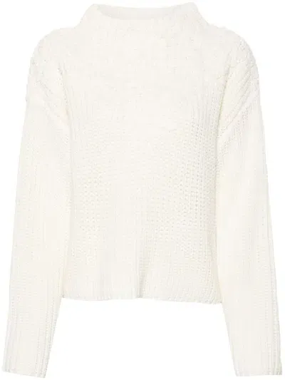 Liu •jo Rhinestone-embellished Sweater In Neutrals