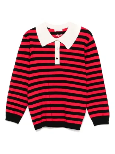 Liu •jo Striped Sweater In Red