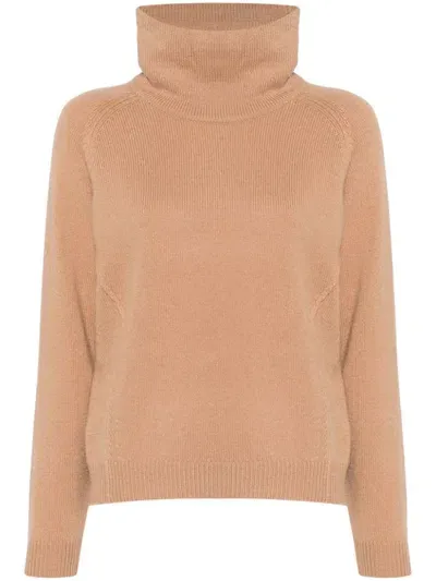 Liu •jo Wool Sweater In Brown