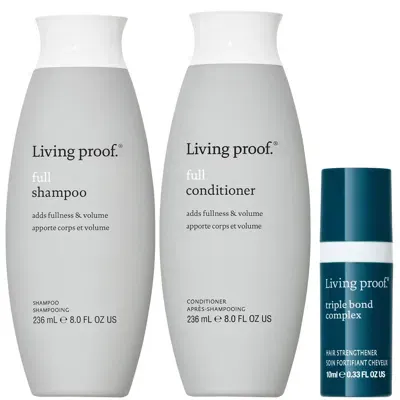 Living Proof Thickening And Repair Bundle In White