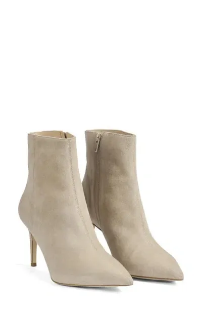 Lk Bennett Aster Stiletto Bootie In Light Taupe