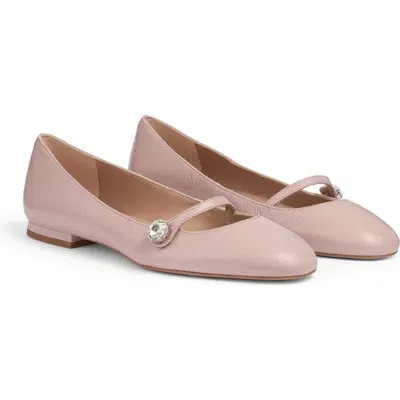 Lk Bennett Crystal Button Flat In Pink