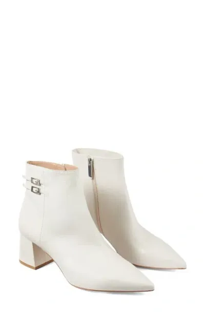 Lk Bennett Missy Pointed Toe Bootie In Cream