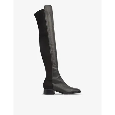 Lk Bennett Duke Over The Knee Boot In Bla-black