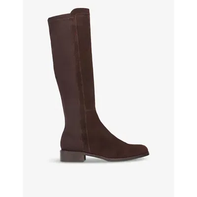 Lk Bennett Tallis Tall Boot In Bro-dark Chocolate