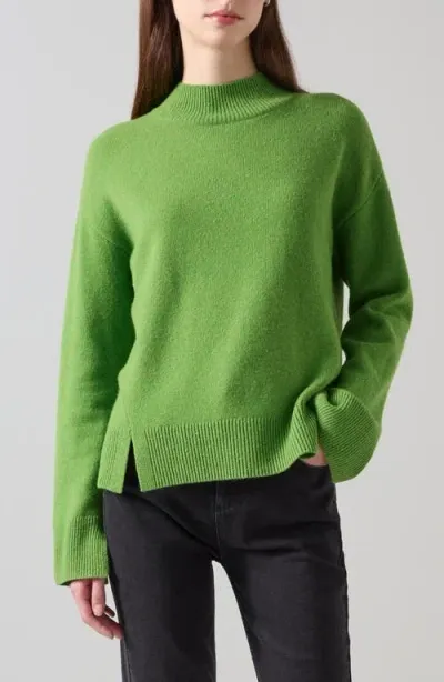 Lk Bennett Zoe Mock Neck Sweater In Green