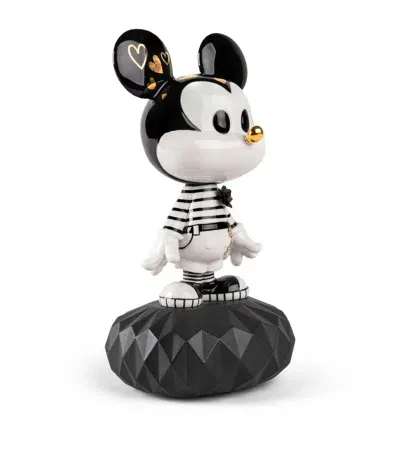 Lladrò Porcelain Mickey Mouse Sculpture In Black