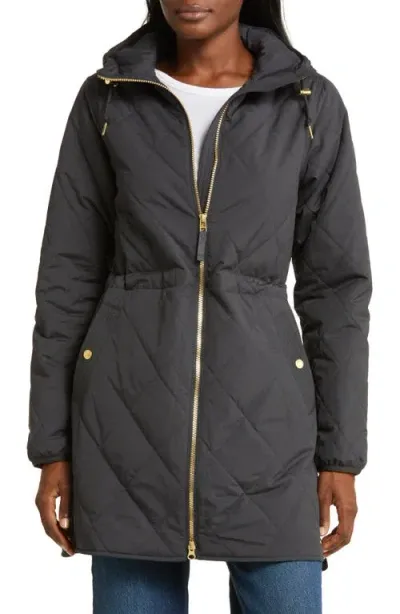 L.l.bean Bean's Cozy Quilted Coat In Black