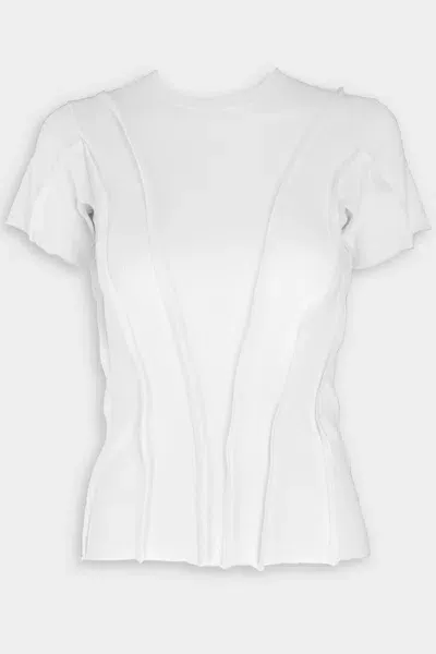 Lna Tether Rib Tee In White