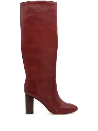 Loeffler Randall 89mm Goldy Boots In Red