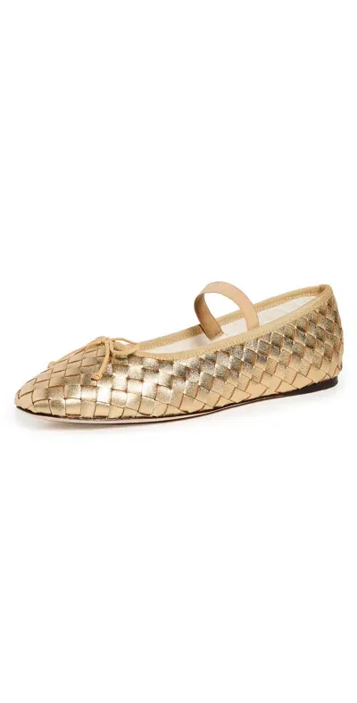 Loeffler Randall Leonie Soft Ballet Flats Gold