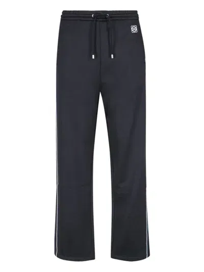 Loewe 'anagram' Logo Track Pants In Black  