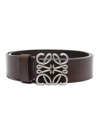 Loewe Chunky Anagram Belt In Brown