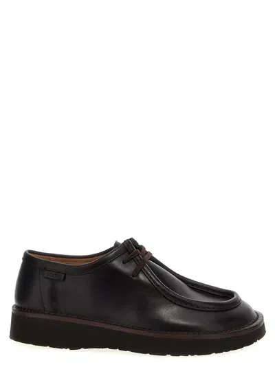 Loewe Faro Lace Up Shoes In Brown