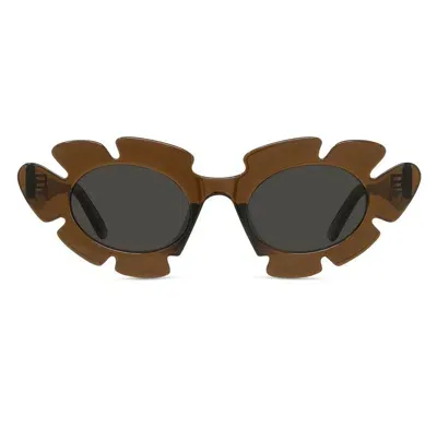 Loewe Flower Frame Sunglasses In Brown