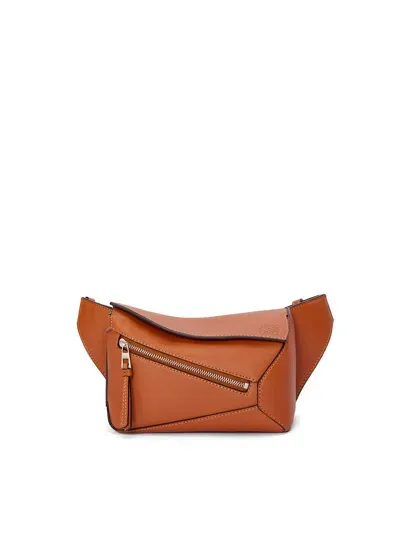 Loewe Mini Puzzle Belt Bag In Brown