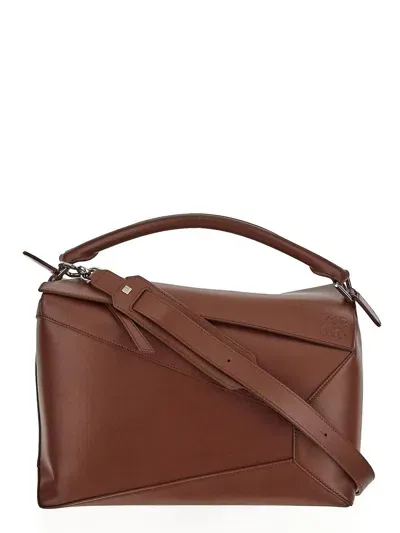 Loewe Puzzle Bag In Brown