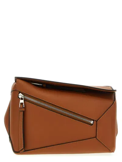 Loewe 'puzzle' Small Fanny Pack In Brown