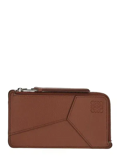 Loewe Puzzle Wallet In Brown