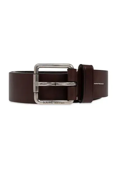 Loewe Roller Curve Belt In Brown