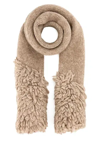 Loewe Scarves And Foulards In Beige O Tan