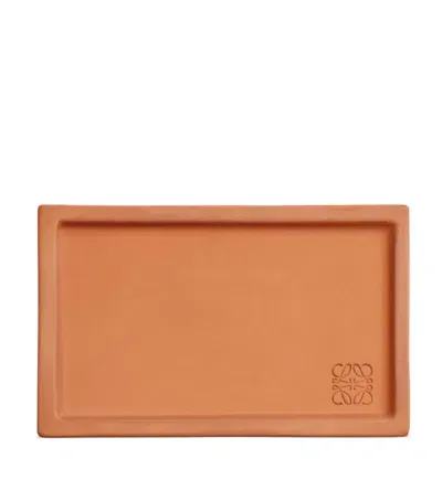 Loewe Terracotta Soap Dish In Brown