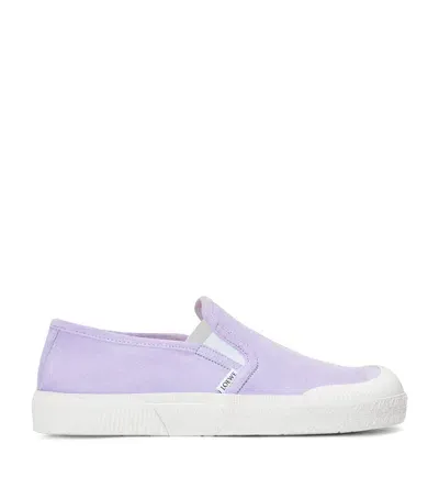 Loewe X Paula's Ibiza Terra Vulca Slip-on Sneakers In Purple