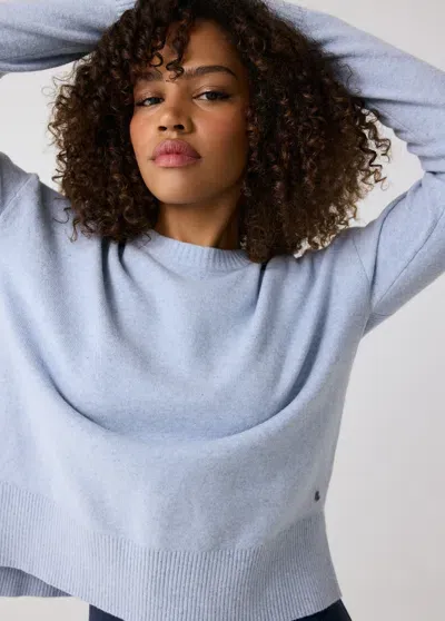 Lole Camille Crew Neck Sweater In Glacier Heather