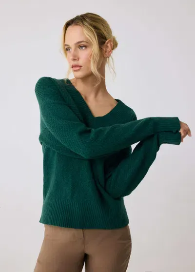 Lole Camille V-neck Sweater In Amazonia Heather