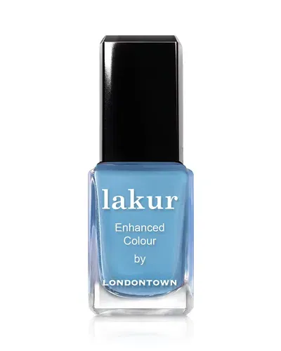 Londontown Lakur Enhanced Colour Nail Polish 0.4 Oz. In Hot Spring (pacific Pool Blue)