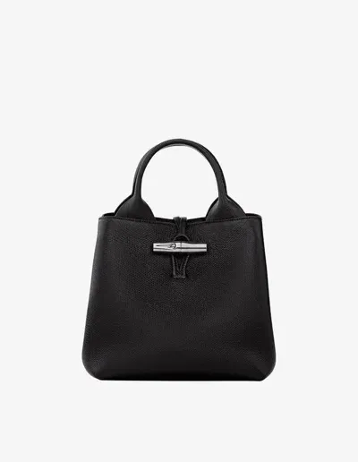 Longchamp `le Roseau` Small Handbag In Black  