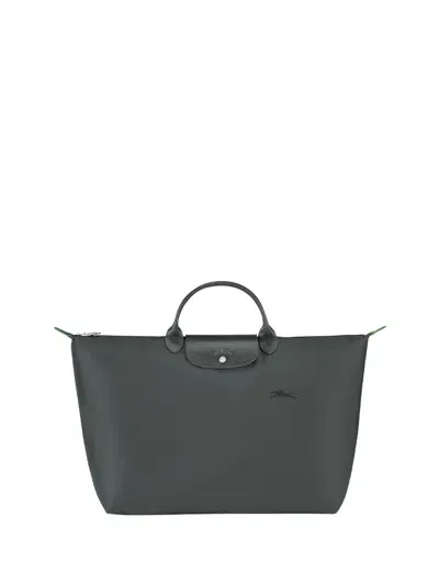 Longchamp `le Pliage Green` Small Travel Bag In Gray