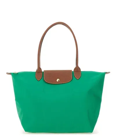 Longchamp Le Pliage Large Tote Bag In Green