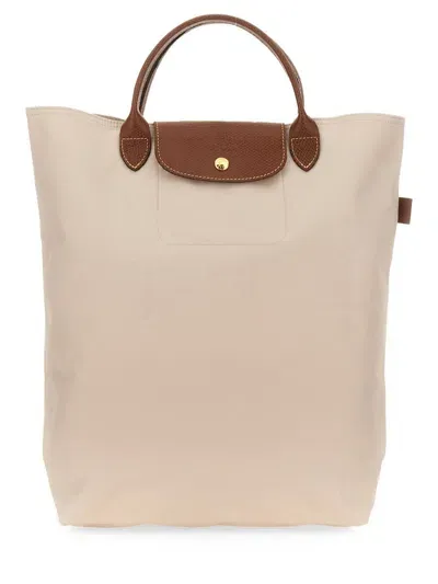 Longchamp Le Pliage" Medium Shopping Bag In White