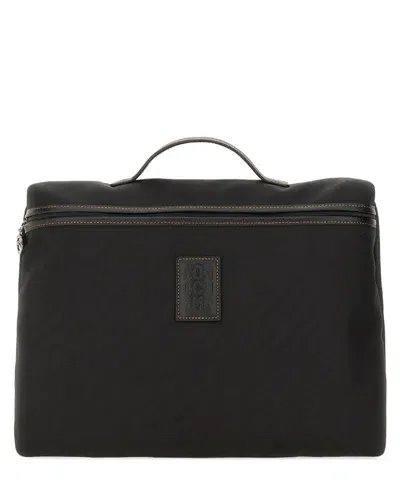 Longchamp Le Pliage Suitcase In Black