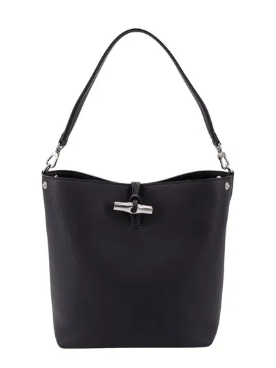 Longchamp Le Roseau Bucket Bag In Black