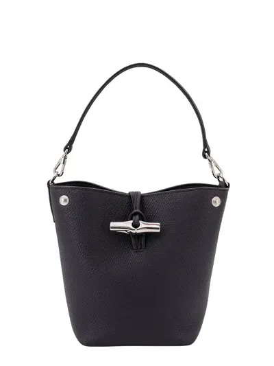 Longchamp Le Roseau Bucket Bag In Black