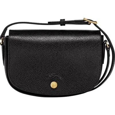 Longchamp Small Épure Leather Crossbody Bag In Black