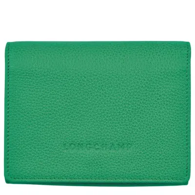 Longchamp Wallet Le Foulonné In Green