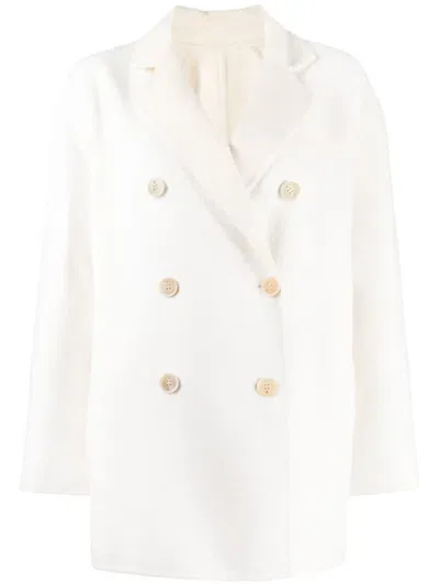 Lorena Antoniazzi Double-breasted Fastening Coat In White