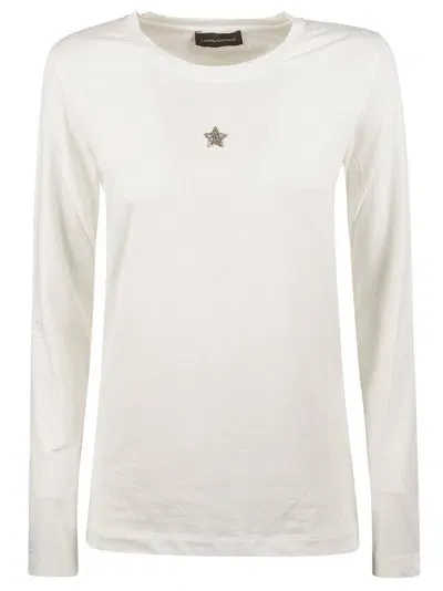 Lorena Antoniazzi Stella Long-sleeved T-shirt In White