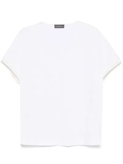 Lorena Antoniazzi Striped T-shirt In White