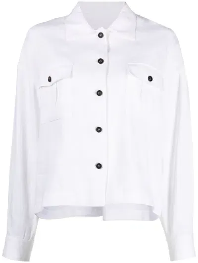 Lorena Antoniazzi Two-pocket Button-up Shirt In White