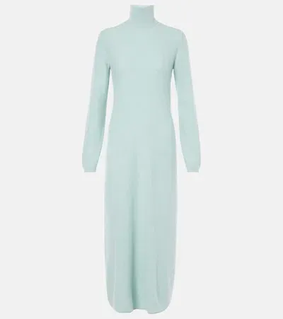 Loro Piana Alpe Cashmere Midi Dress In Green