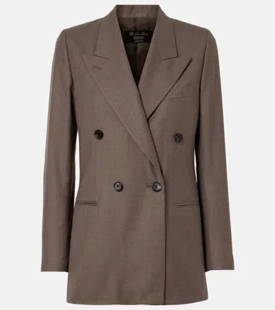 Loro Piana Aurora Virgin Wool Blazer In Brown