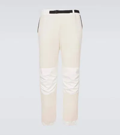 Loro Piana Cashmere And Technical Sweatpants In White